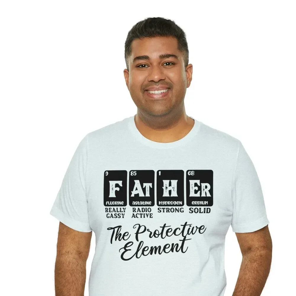 

Periodic Table Father Soft Tee T Shirt Funny Chemistry Dad Father'S Day Daddy Science
