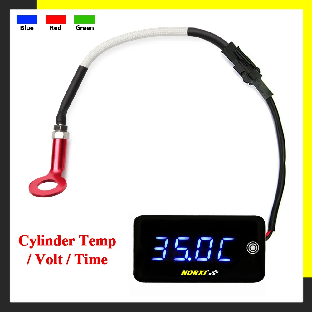 Motos 3 w 1 Temperatura głowicy cylindra Volt Time Automatyczna regulacja jasności Dla YAMXHA NMAX LED Cyfrowy wyświetlacz metr kwadratowy