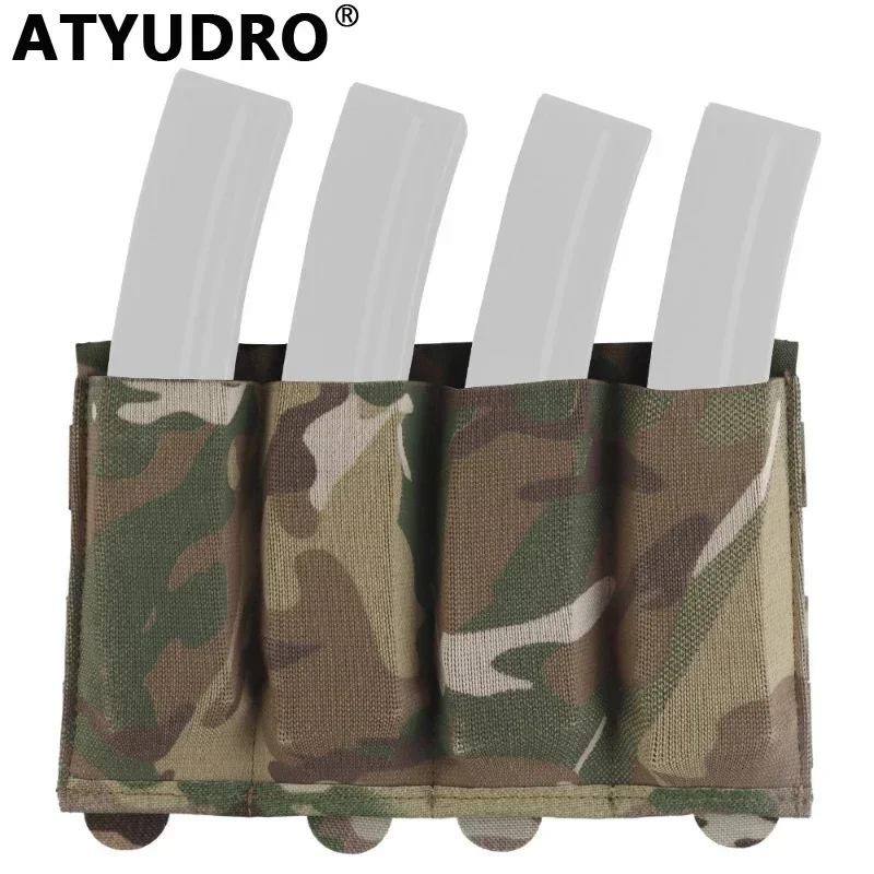 Atyudro tático leve elástico mag 4 molle bolsa sistema paintball acessórios saco da cintura coldre caça equipamento de tiro