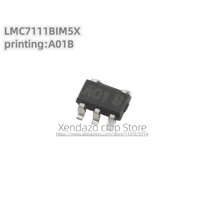 5pcs/lot LMC7111BIM5X LMC7111BI Silk screen printing A01B SOT23-5 package Original genuine Micro operational amplifier chip