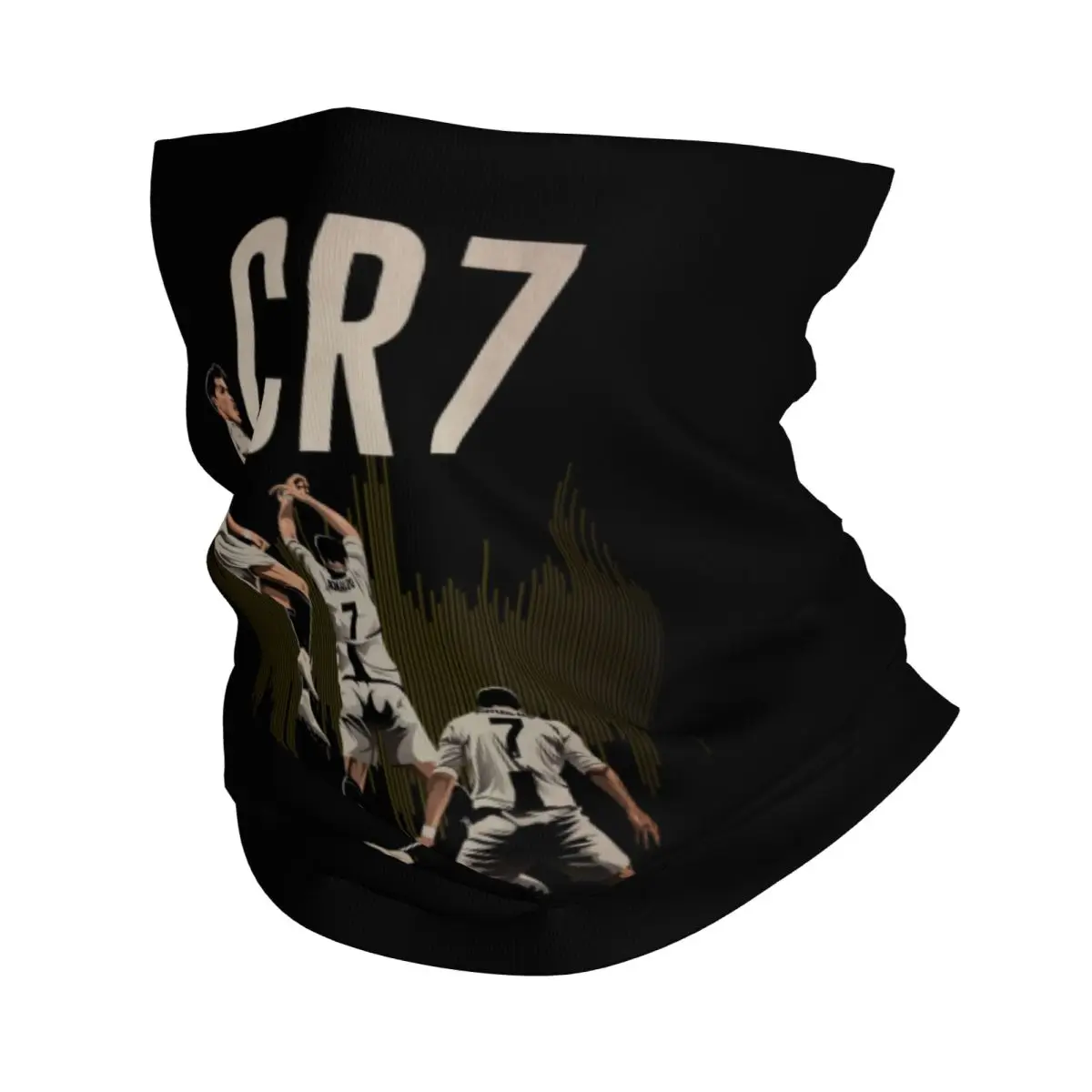 Custom Soccer Gift Football Ronaldos CR7 Bandana Neck Gaiter UV Protection Face Scarf Cover Men Women Headband Tube Balaclava