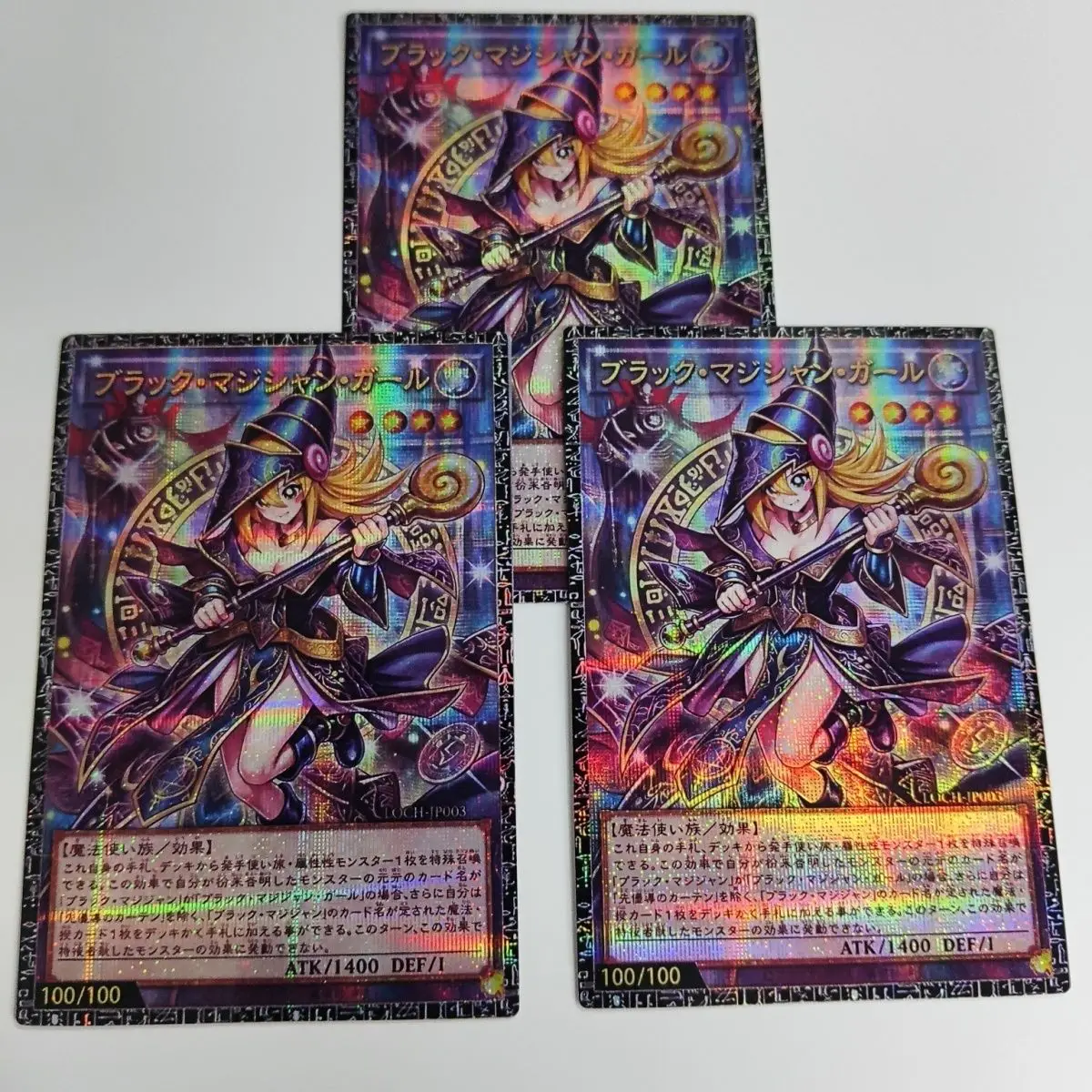 Conjunto de 3 Peças DIY Yu-Gi-Oh! Feito à Mão Cartão de Coleção Dark Magician Girl Doujin Collection Gauze Flash Ygo Dark Magician Girl Brinquedos de Presente