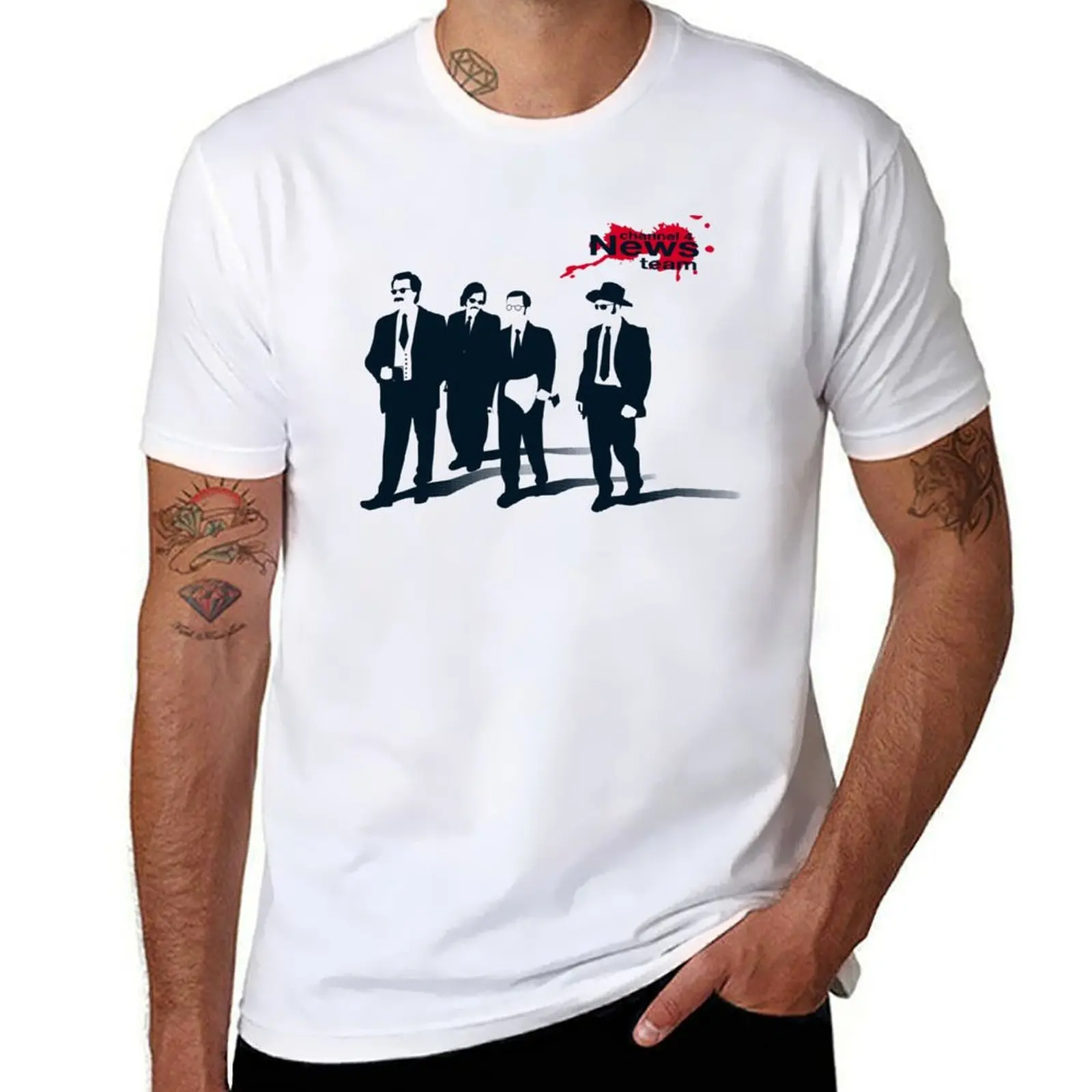 

News Team T-Shirt t shirt custom print t shirts designer men t shirt cotton 100% T-shirt