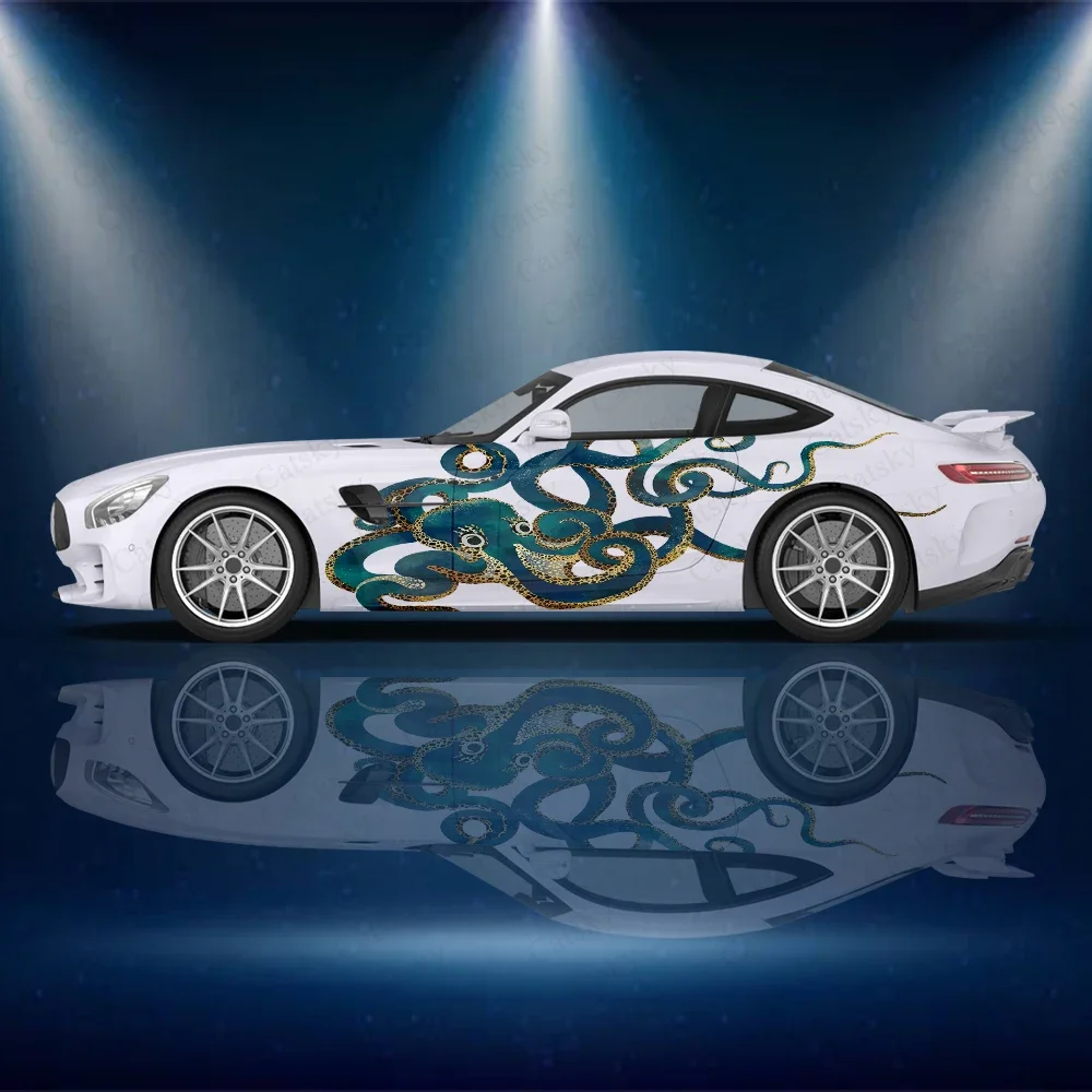 

Octopus Animal Universal Car Vinyl Sticker Decal Kit Retrofit Side Graphic Accessory Fits Most Cars Custom Graphic Stickers