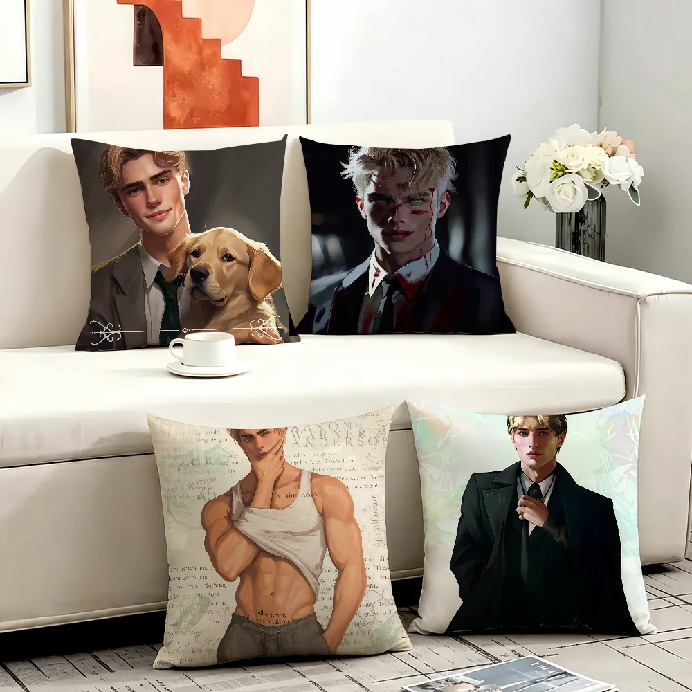 Anime Aaron Warner cushion cover Comfortable Decorative For Bedroom Living room Dormitory Picnic and Holiday Decoration