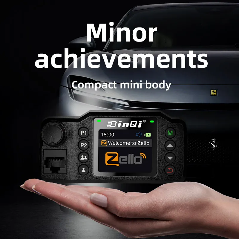 8900plus Zello Mini Radio Mobilne 2G 3G 4G 5000KM Transceiver Obsługuje Pozycjonowanie GPS Radio Samochodowe