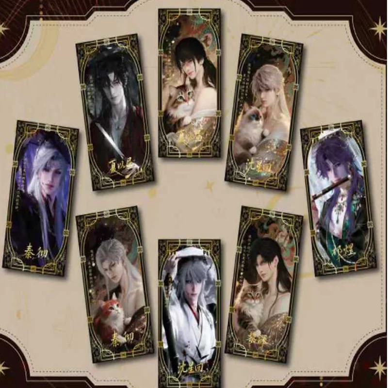 Set di tarocchi Premium Love And Deepspace 205 carte Collezione in resina acrilica metallica Collezionisti di giochi anime