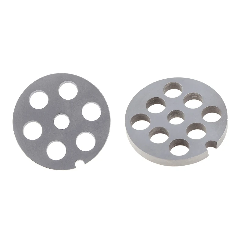 2024 New Meat Grinders Discs Plates Grinding for Meat Grinders Center Hole 8.2mm Stainless Steel Food Grinders