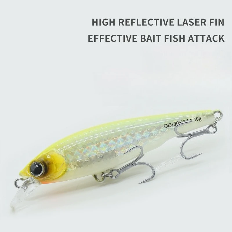 1 Stück/4 Stück Schwimmender Bleistiftköder, Oberflächenhängend, 10g, 9,1cm, Jigging Bio-Mimetic Köder für Weitwurfangeln, Angelzubehör – Detail 4