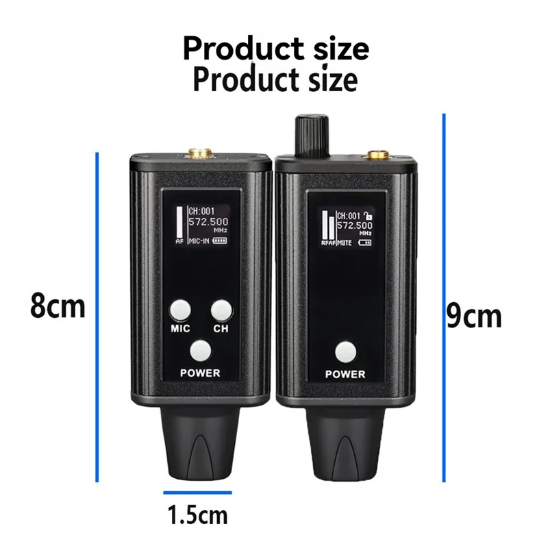N01R-DS100 Wireless Digital Signal Transmission System UHF Monitoring Module Portable Rechargeable Battery Powered
