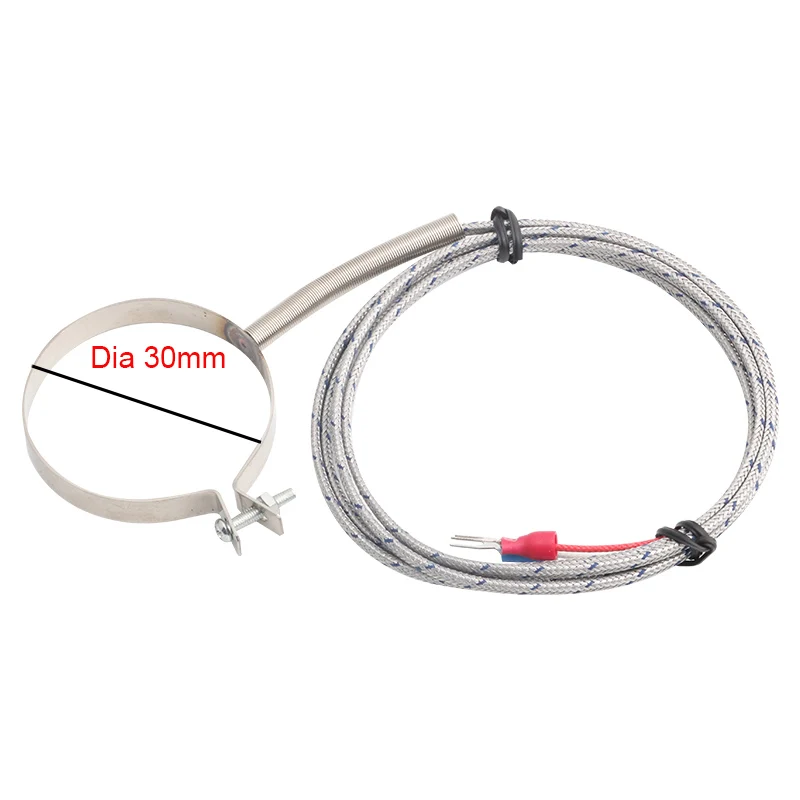 Ring 30MM 40MM 50MM Circle Hoop Clamp K Type Thermocouple Temperature Sensor for Injection Mold Machines Hot Mouth Barrel Nozzle