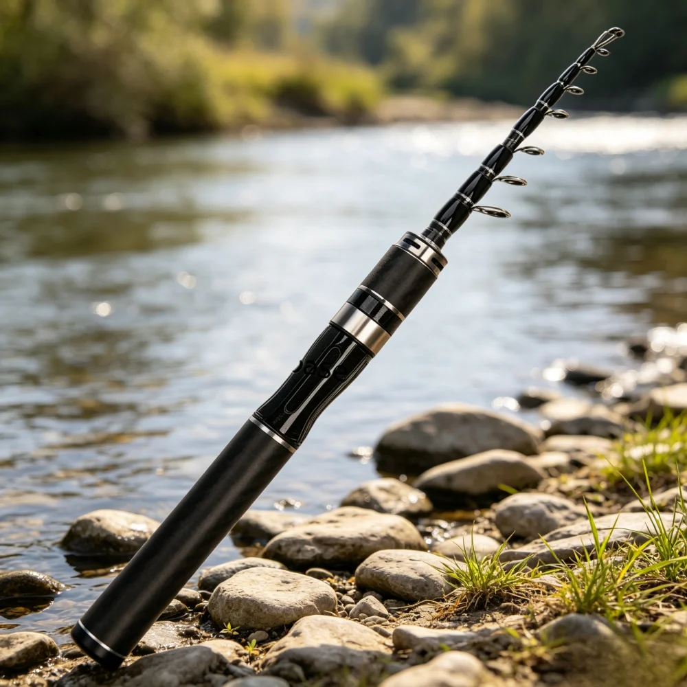 Luya rod full set straight gun handle short section telescopic portable slide rod fishing rod section mini lightweight