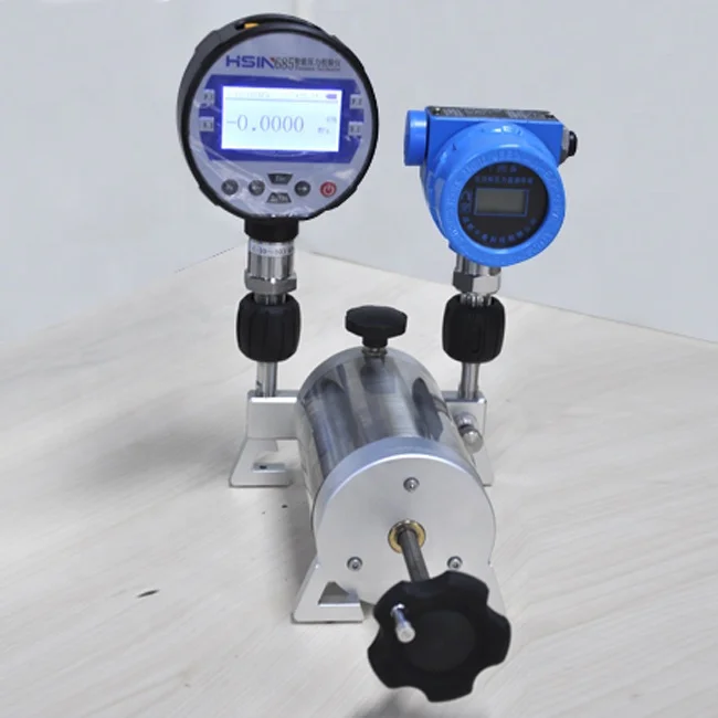 40kPa Pneumatic Micro Air Low Pressure Calibrator Hand Pump Manual Vacuum Pressure Gauge Calibration Comparator Test Equipment