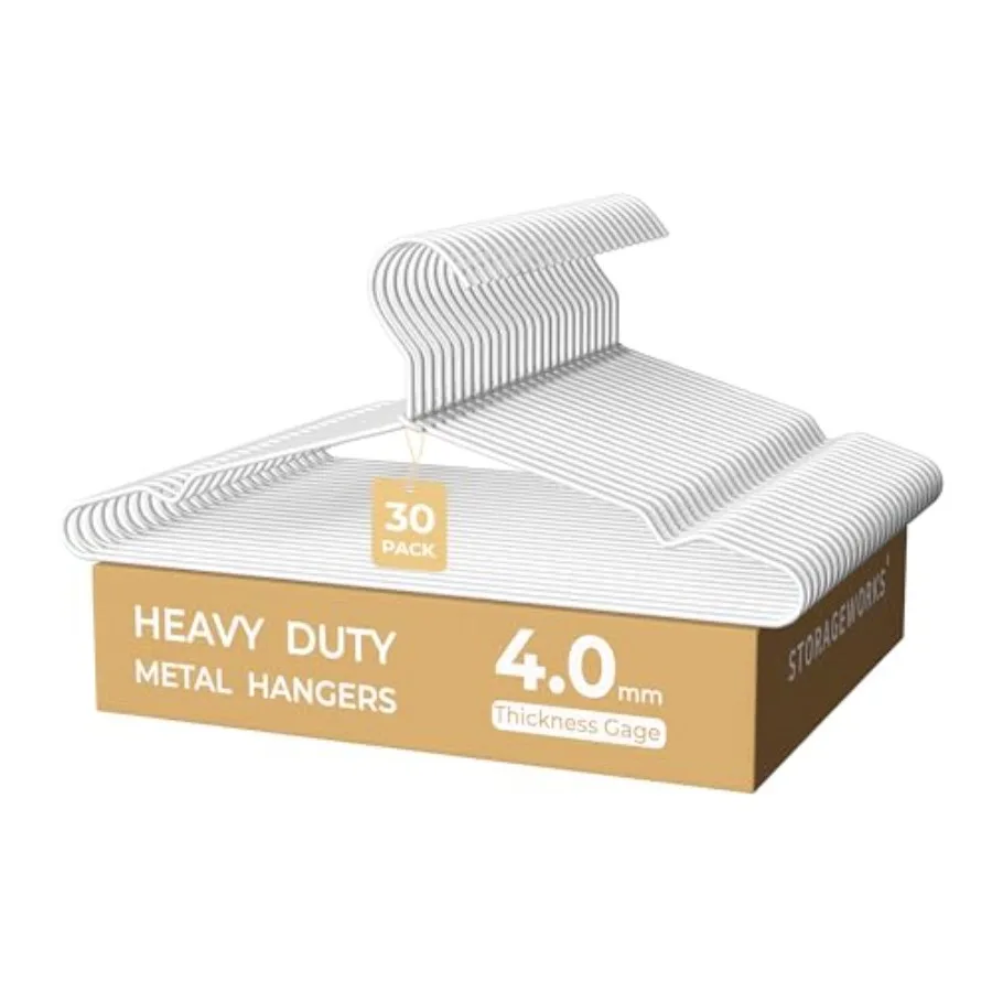 

Вешалки для одежды из сверхпрочной нержавеющей стали 4 мм, особо толстые, для пальто, рубашек, курток, брюк, костюмов, экономия места