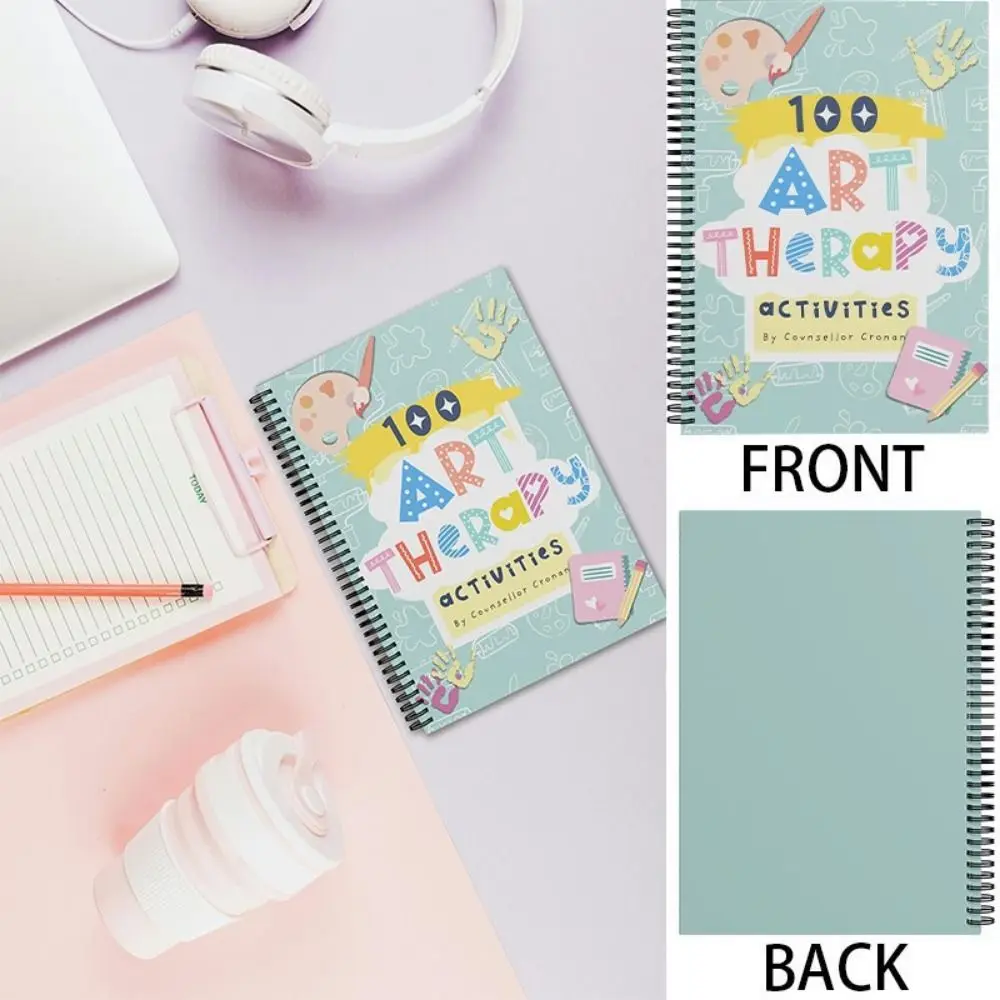 Art Plan Table Art Drawing Patterns Notebook 100 Therapeutic Activities Color Filling Art & Emotions Guidebook