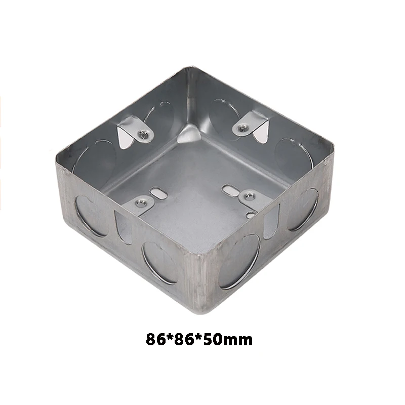 Type 86 Iron Surface Mounted Bottom Box CK Line Box Iron Galvanized 86*86*40mm Metal Junction Box