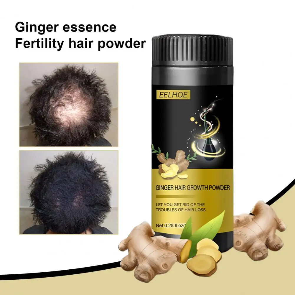 8g Hair Powder Restore Confidence Ginger Hair Growth Powder Hair Fiber Applicator Building Spray Pump Styling Powder For Salon