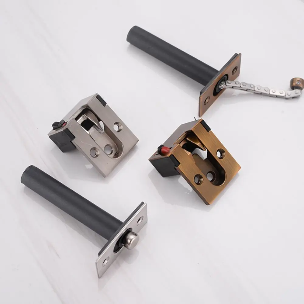 Anti-theft Door Chain Lock Heavy Duty Retractable Chain Security Door Lock Durable Aluminum Alloy Hidden Safety Chain Home