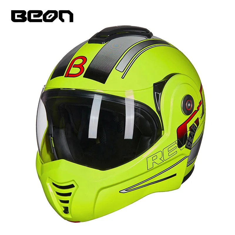 

BEON New Flip-up Motorcycle Helmet Modular Open Full Face Helmet Moto Casque Casco Motocicleta Capacete Helmets ECE Helmet