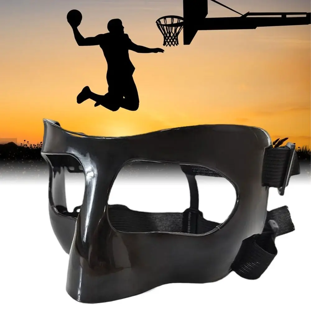 

Adjustable Basketball Face Mask 0.4cm Thickness Impact Resistant Nose Guard Ergonomics Breathable Protective Facial Cover