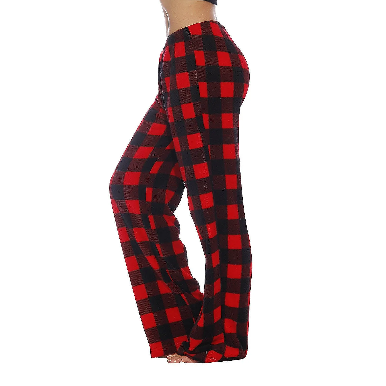 Damesbroeken Geruit katoen Losse dames pyjamabroek Pyjamabroek Heren Slaapbroeken Lounge Wear Slaaploungebroeken