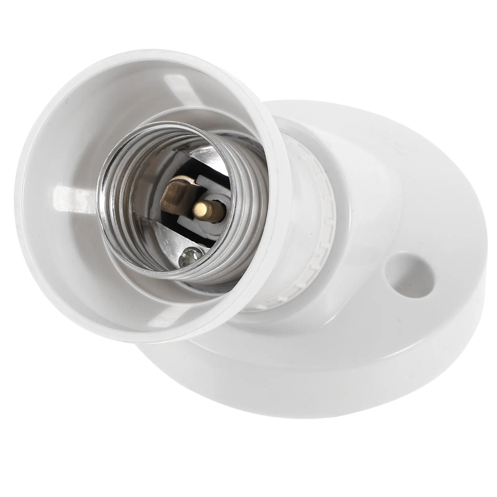 

Premium E27 Lamp Holder with 10Mm Threaded Design Zinc Alloy Copper Bakelite Construction for DIY Lamp Making Light Socket