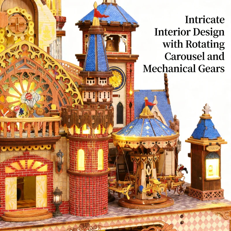 

OUZEY DIY wooden puzzle model, Little house , Wooden Toy for Teens, Bedroom Decoration, Birthday Gift for Adolescents