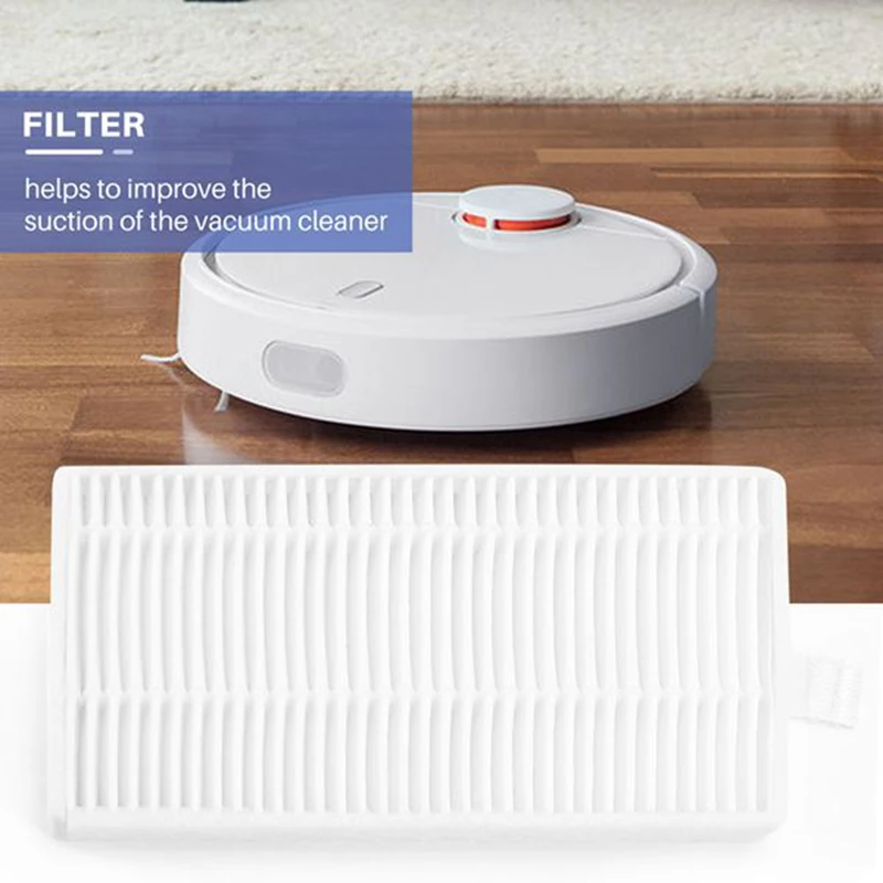 ملحقات مكنسة كهربائية روبوت ، قطع غيار لسيارة Cecotec Conga من من من من من فضلك ، مرشحات هيبا ، 5 من