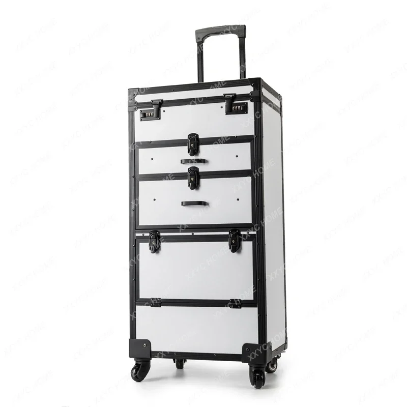 

Internet celebrity hairdresser toolbox beautician oversized suitcase stylist large work box double password box private storage