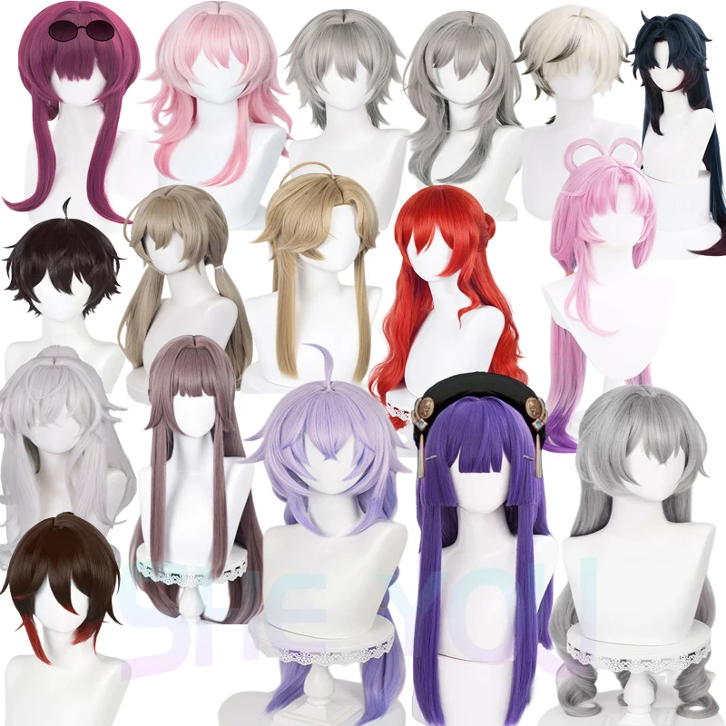 

Honkai Star Rail Wigs March 7th Kafka Herta Yanqing Jing Yuan Bailu Trailblazer Himeko Blade Cosplay Wig Game Wigs + Wig Cap