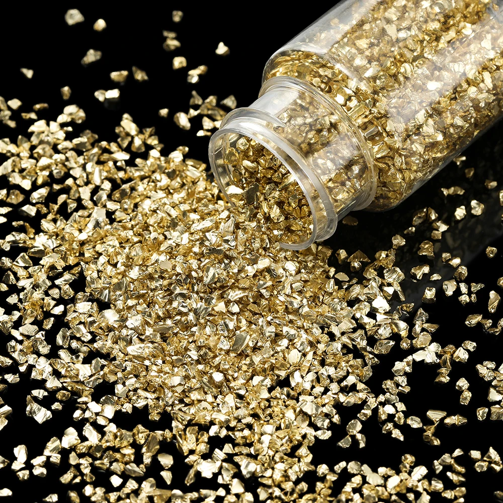 30 جرام/زجاجة الزجاج سحق الأحجار عدم انتظام كريستال الراتنج حشوات DIY بها بنفسك الايبوكسي الراتنج قالب مسمار الفن الديكور صنع المجوهرات