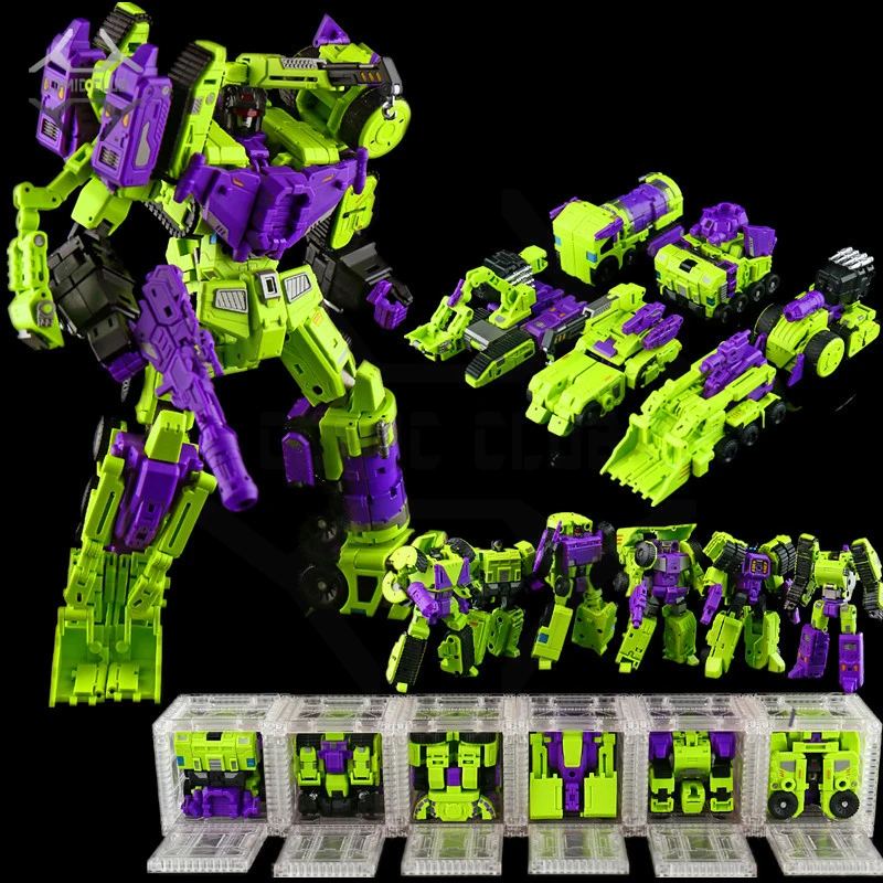 COMIC CLUB MICRO COSMOS Transformation MC-02 MC02 Devastator RIKI-OH Scrapper Hook Mixmaster DW Cartoon AB Set Action Figure