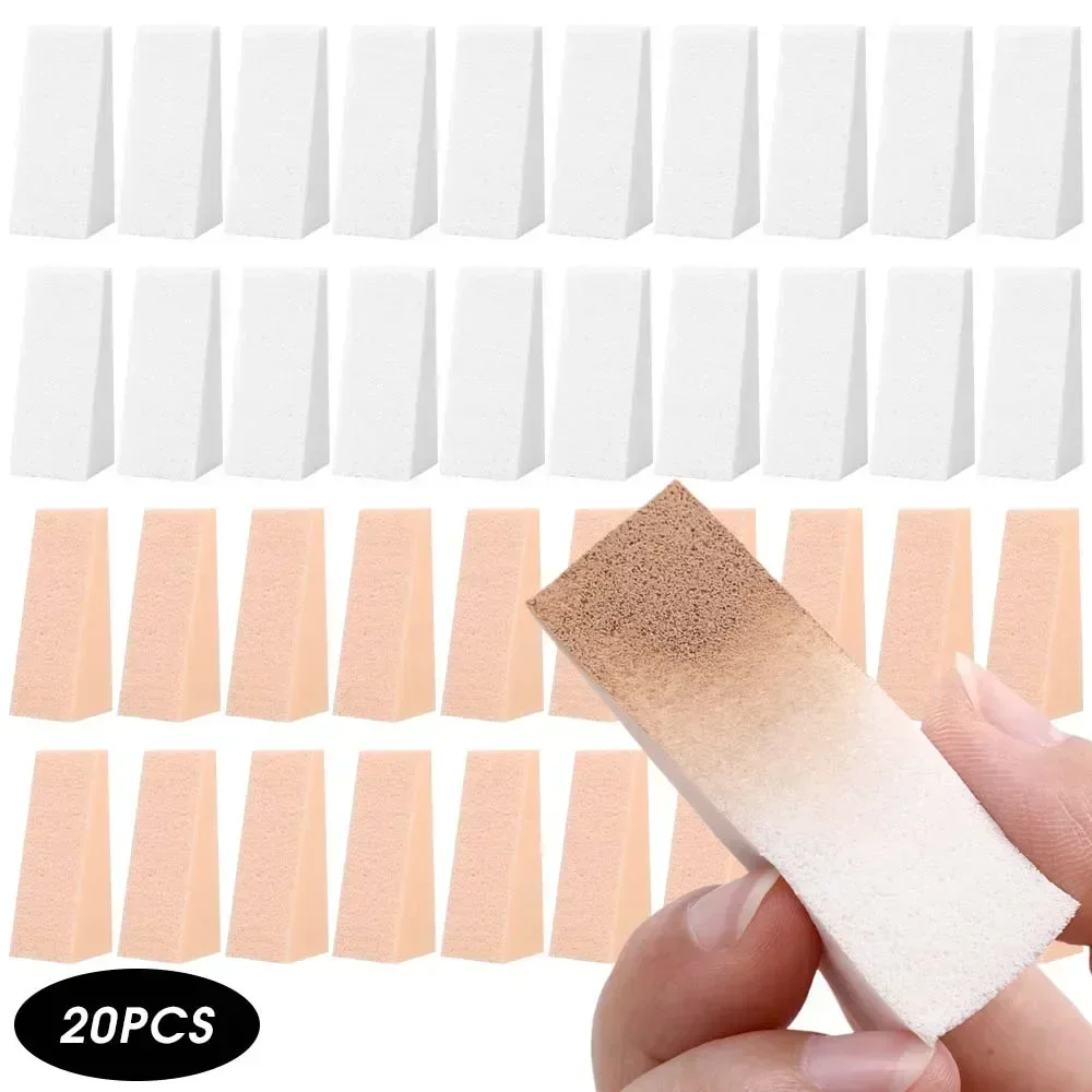 Esponja triangular para maquillaje, 100 Uds., detalle suave, esponja para polvos, aplicador de cosméticos, mezcla, base correctora, herramientas de crema