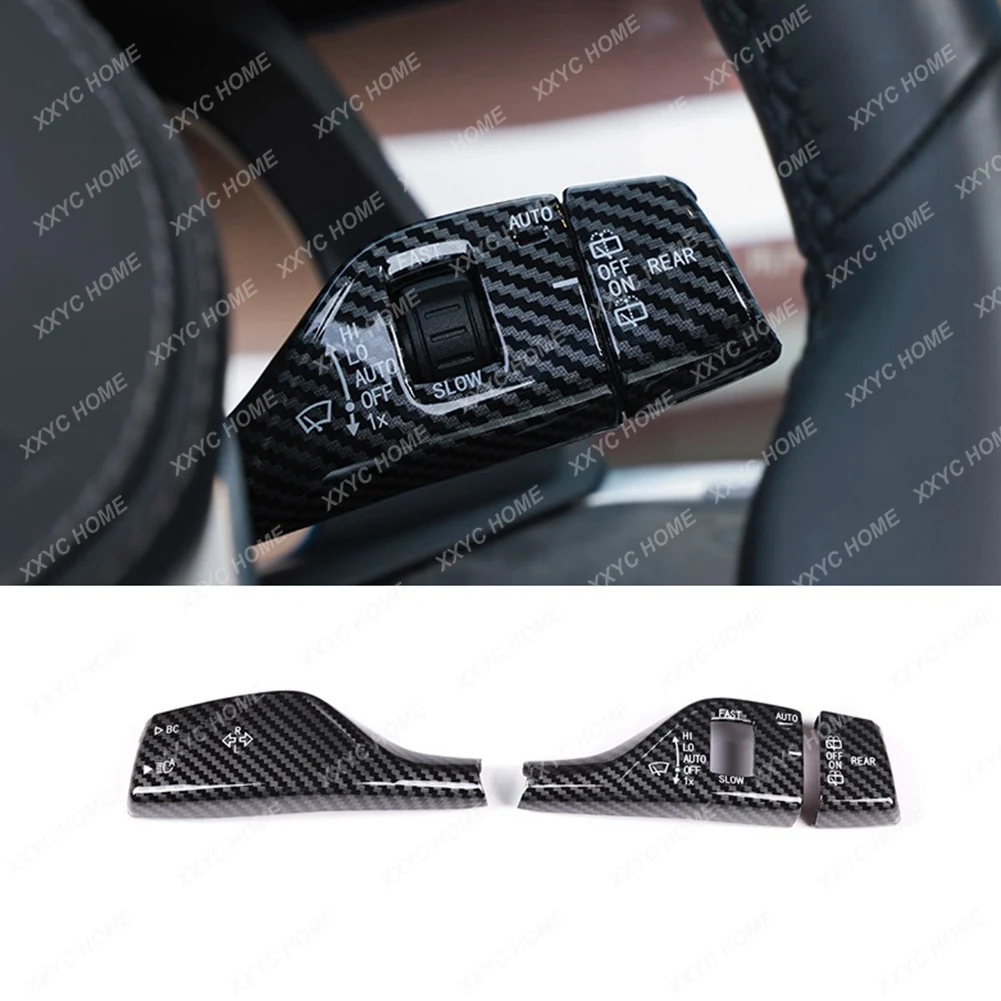 Car Wiper Switch Cover for -X1 X2 X3 X4 X5 X6 X7 G01 G02 G05 SUV Turn Signal Wiper Lever Cover Decor Sticker Trim