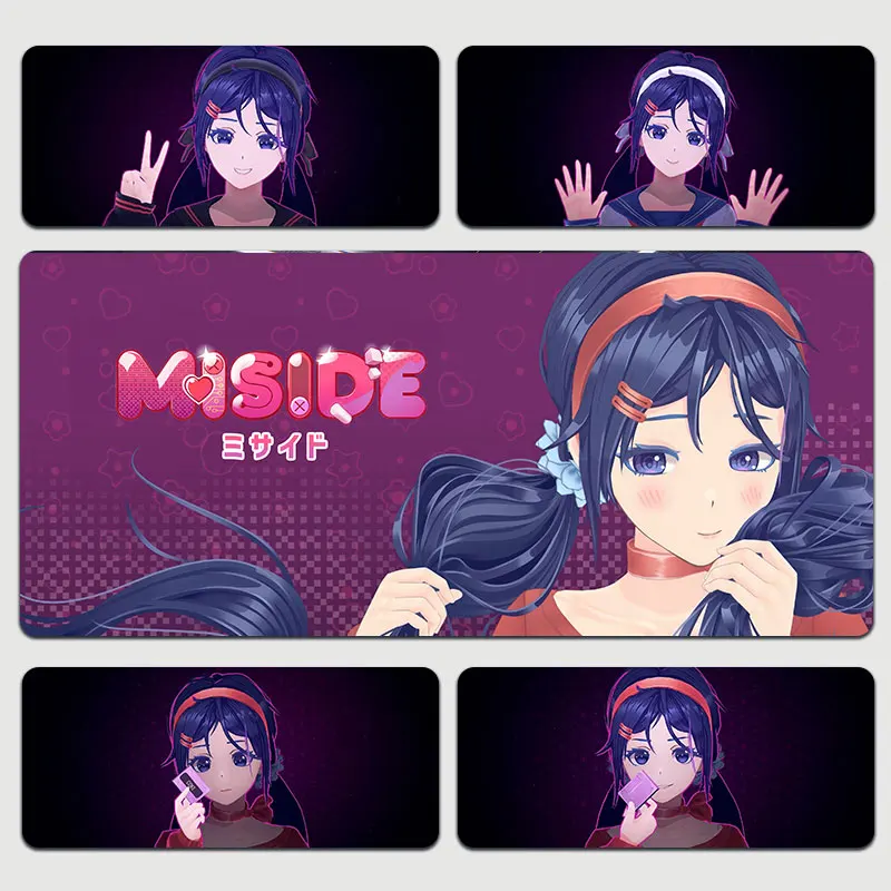 

Miside Mouse Pad Anime Beauty Girl Love Horror Game Surrounding Waterproof Desk Pad Holiday Birthday Gifts Desktop Decoration