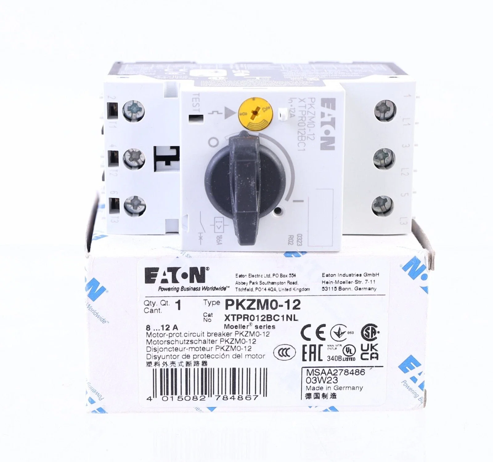 

PKZM0-12 - 278486 circuit-breaker, 3p, Ir=8-12A
