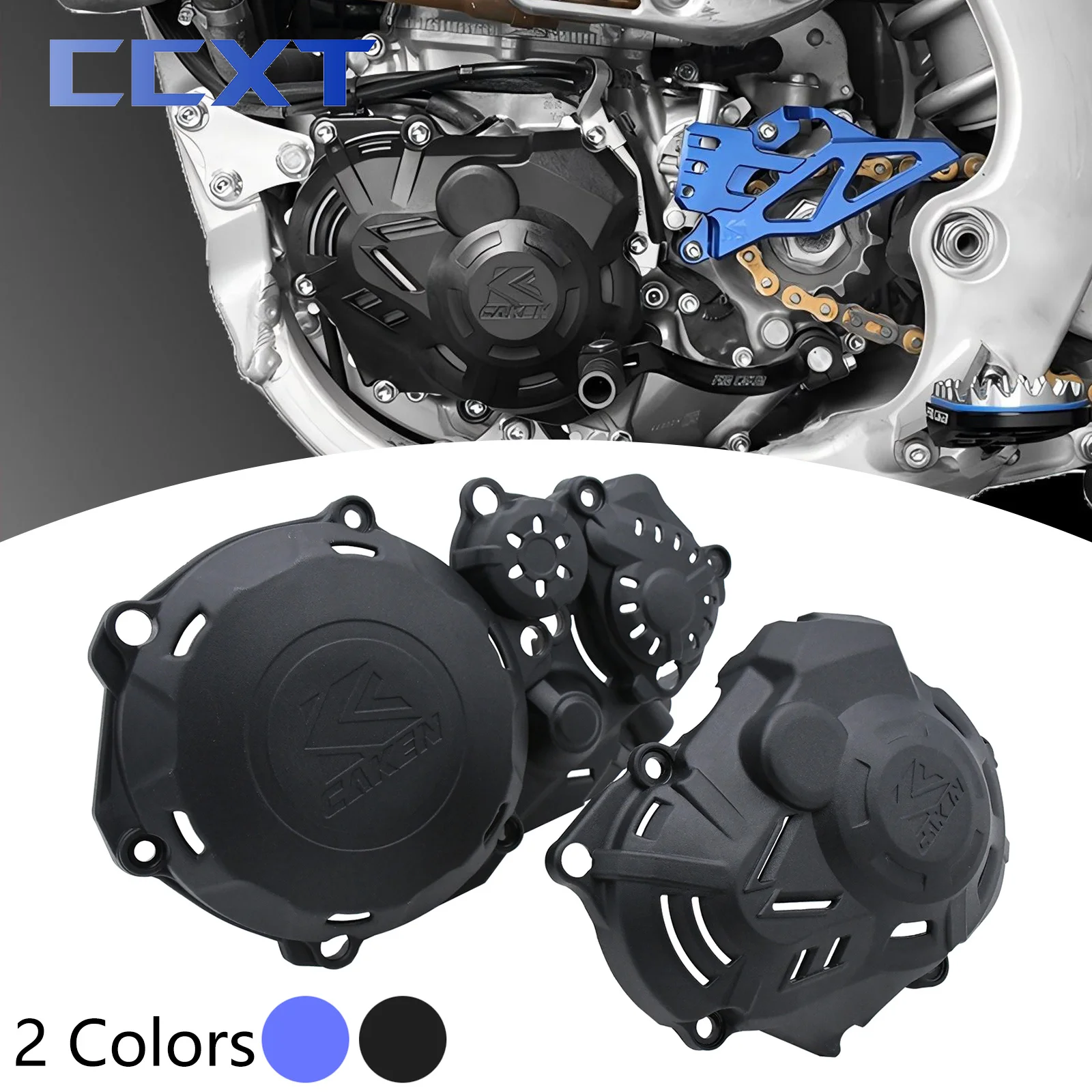 

Motorcycle Clutch Cover Ignition Protector Guard For Yamaha WR450F 2024-2025 YZ450F YZ450FX 2023-2025 YZF450 YZFX450 WRF450