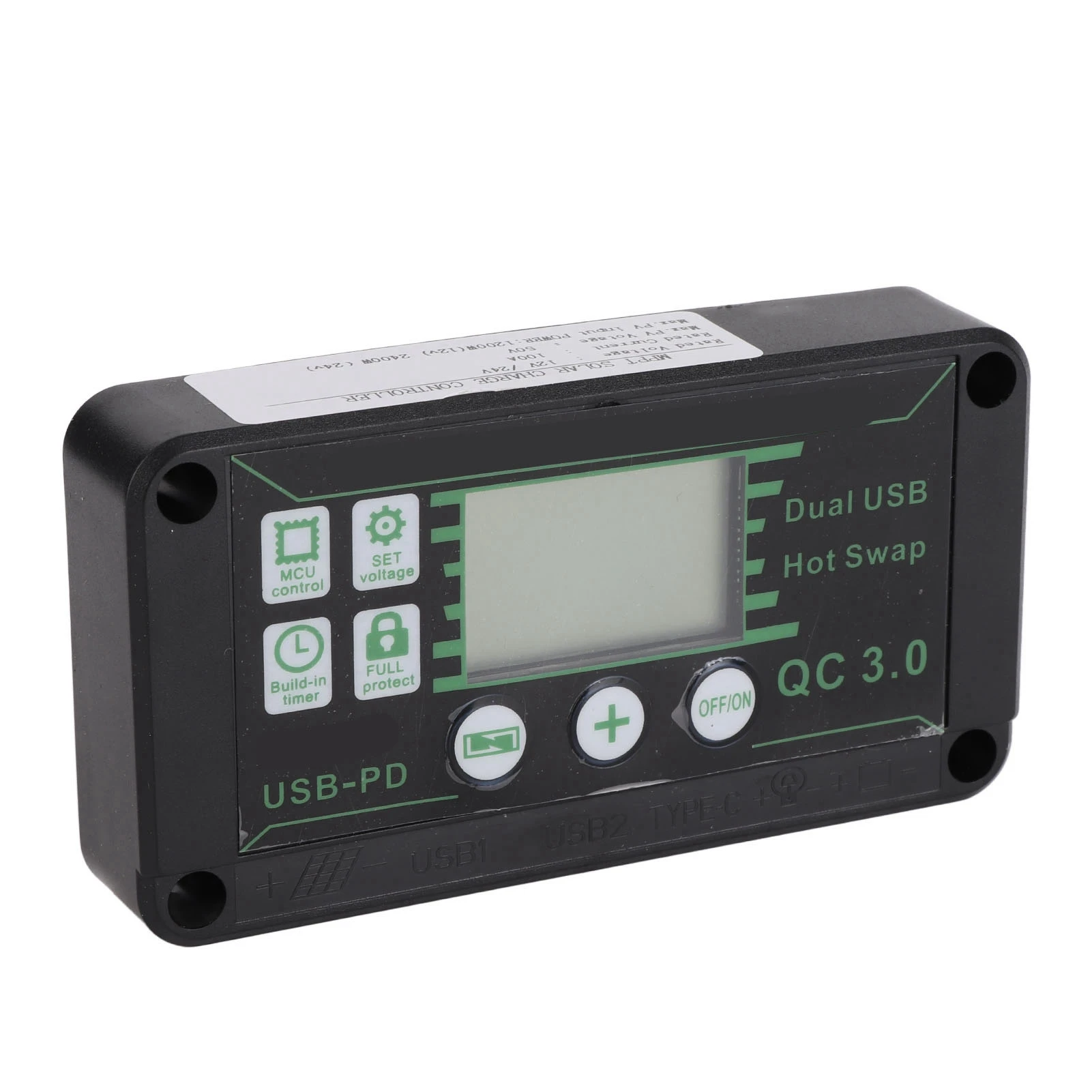 جديد لوحة طاقة شمسية شاحن أحادي السيليكون 100A جهاز التحكم في الشحن مجموعة اللوحة الشمسية مع تمديد كابل مشبك البطارية ل RV