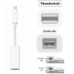 Thunderbolt 2 To FireWire 800 Adapter Thunderbolt To Fire 1394B Suitable for Mac Computers Equipped Thunderbolt Laptops