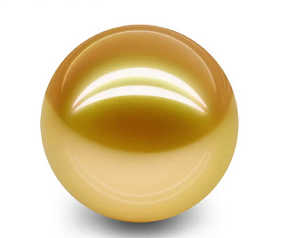 CHARMING 9-10MM NATURAL SEA GENUINE GOLD LOOSE PEARL UNDRILLED DIY PENDNAT EARRING RING