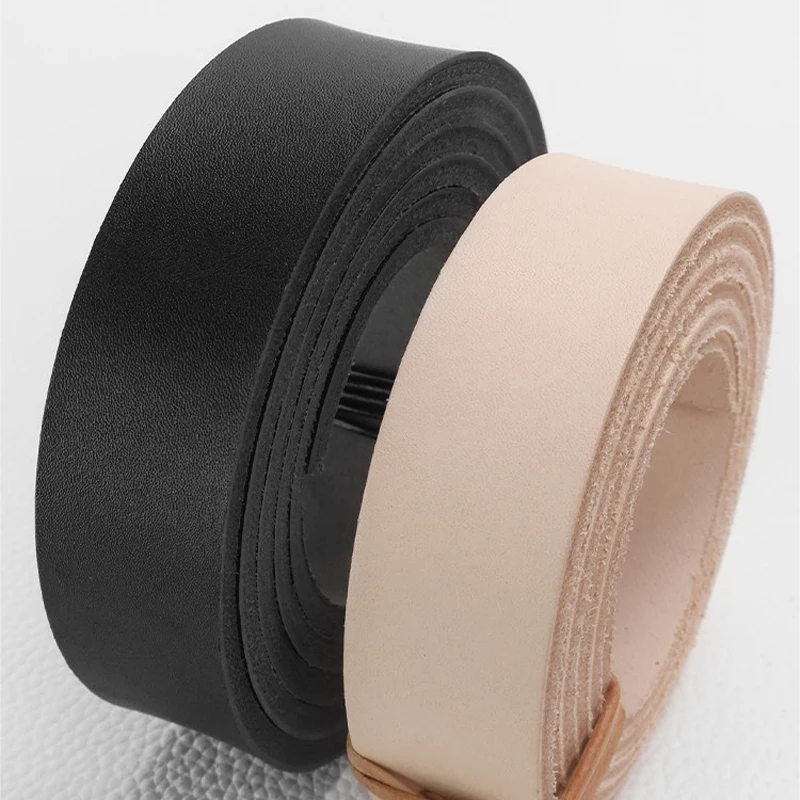 Original Color Natural Color First Layer Cowhide Vegetable Tanned Leather 4mm Thick Stiff Leather Strap Bag Strap
