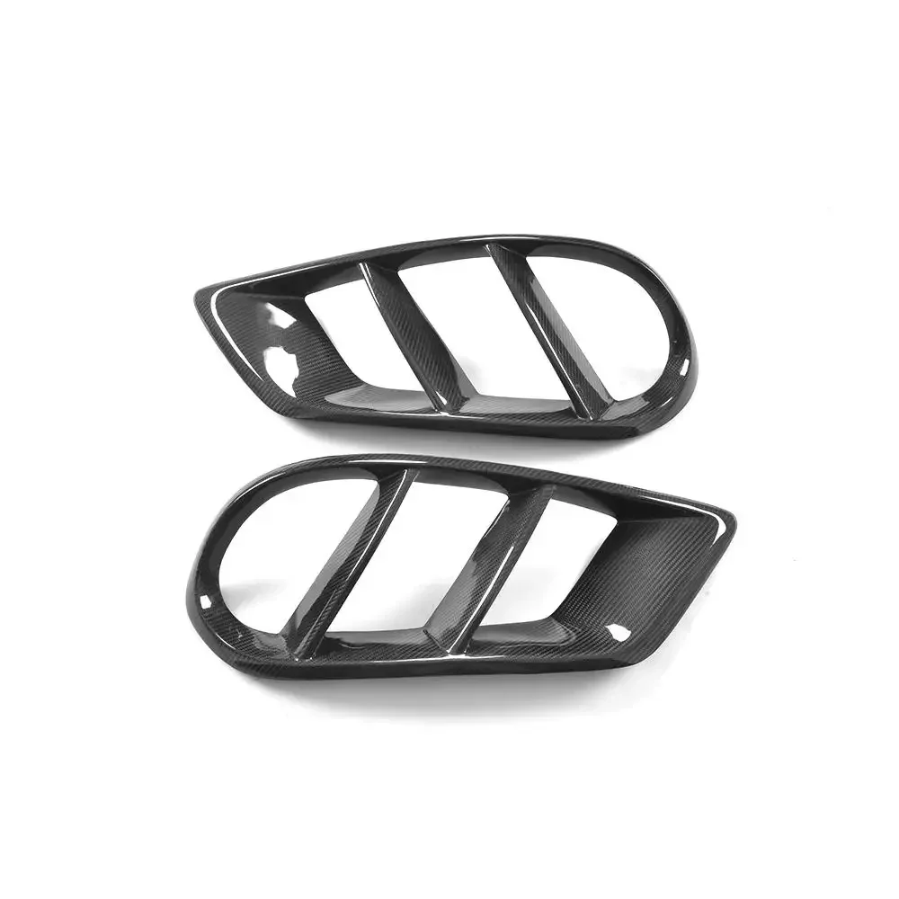 

Carbon Fiber Front Bumper Air Vents Trim Mesh Grill Frame For Mercedes Benz W205 C63 AMG C180 C200 C Class 2015-2018