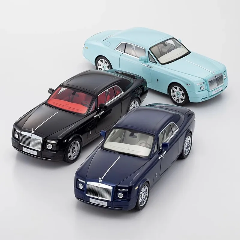 Kyosho Car Model 1/18 Rolls-Royce Phantom Drophead Coupe Simulation Alloy Car Model Room Display Boy Collection Birthday Gift