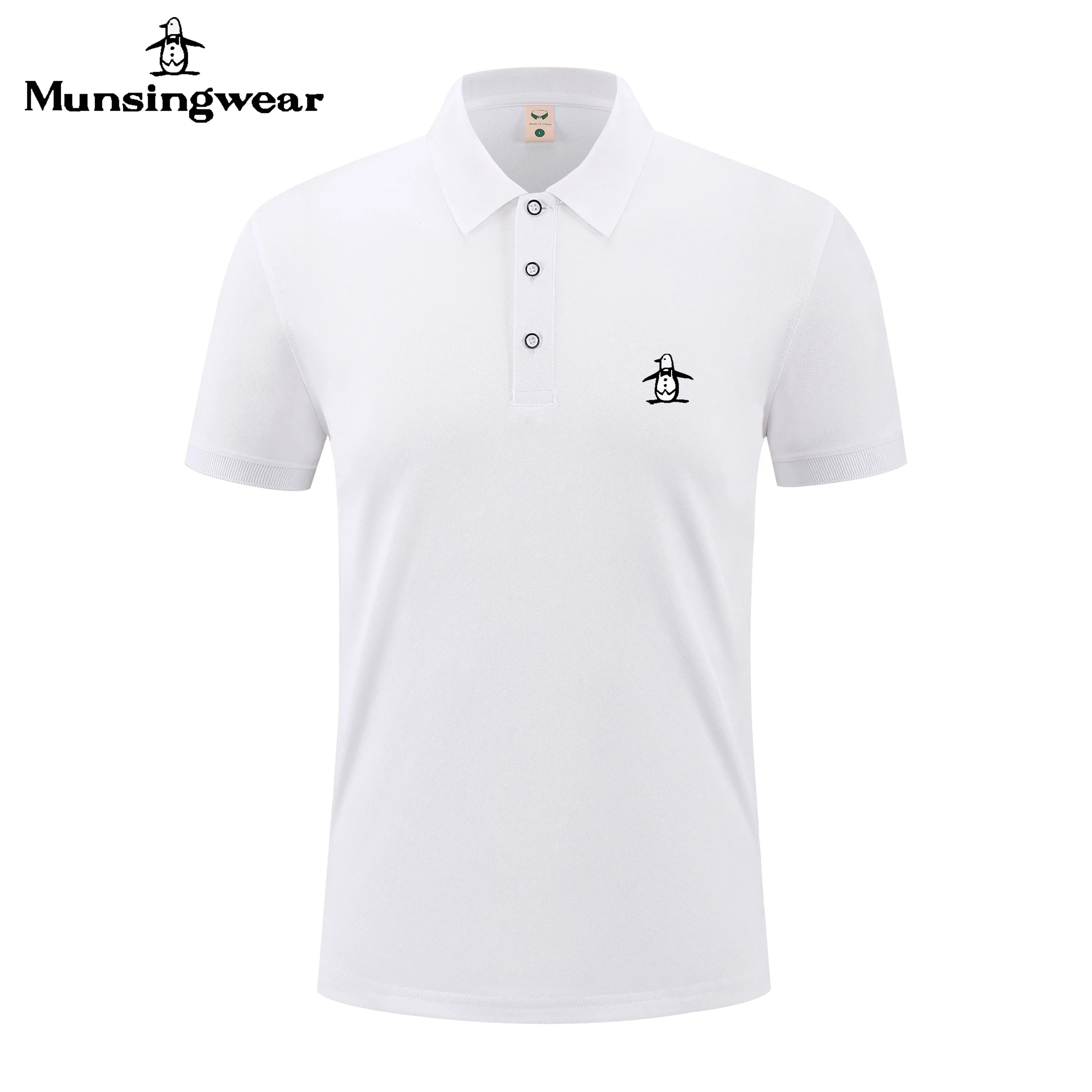 

2026 Summer Men's and Women's Breathable Business Casual Short-Sleeved Solid Color Golf T-Shirt