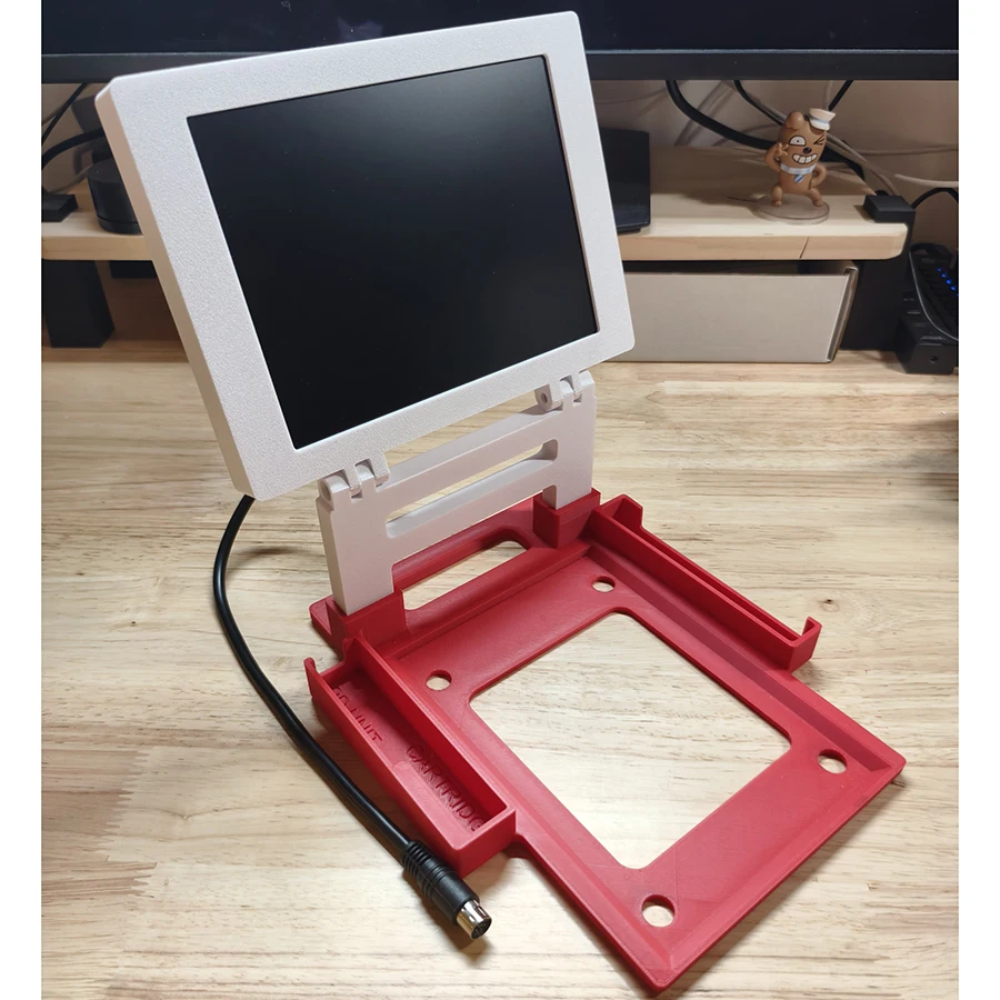 Nueva PANTALLA LCD para consola de juegos LAVA FC, mini monitor de 8 PULGADAS con estéreo de alta fidelidad, pantalla 4:3, portátil, plegable