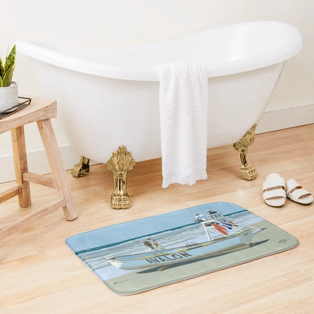 Avalon Beach Patrol Bath Mat For Hallway On The Floor Bath Rugs For Bathroom Mat