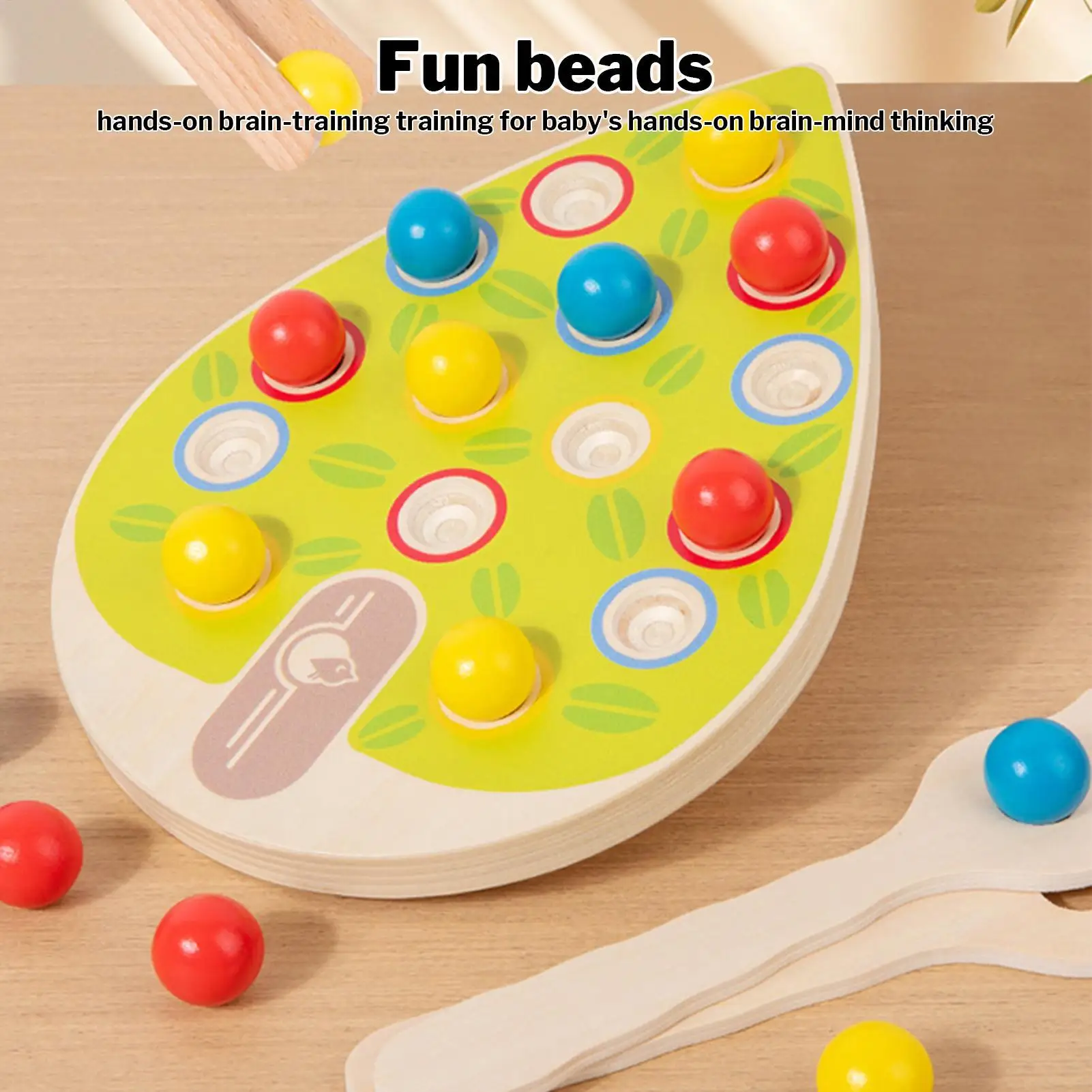 لعبة خرز اللوحة للأطفال، خرز لوحة خشبية، نشاط فرز الألوان، لعبة مطابقة تفاعلية، تطوير المهارات الحركية الدقيقة لـ