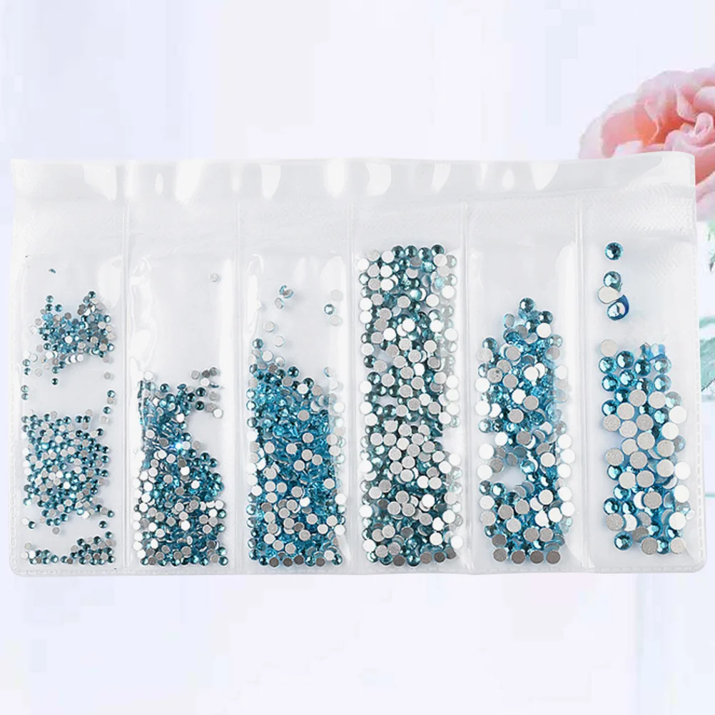 1364pcs Water Drill Decorations Sky-Blue Diy Manicure Supplies For Women Nail Art Rhinestones Accessories Nail Art Ornament