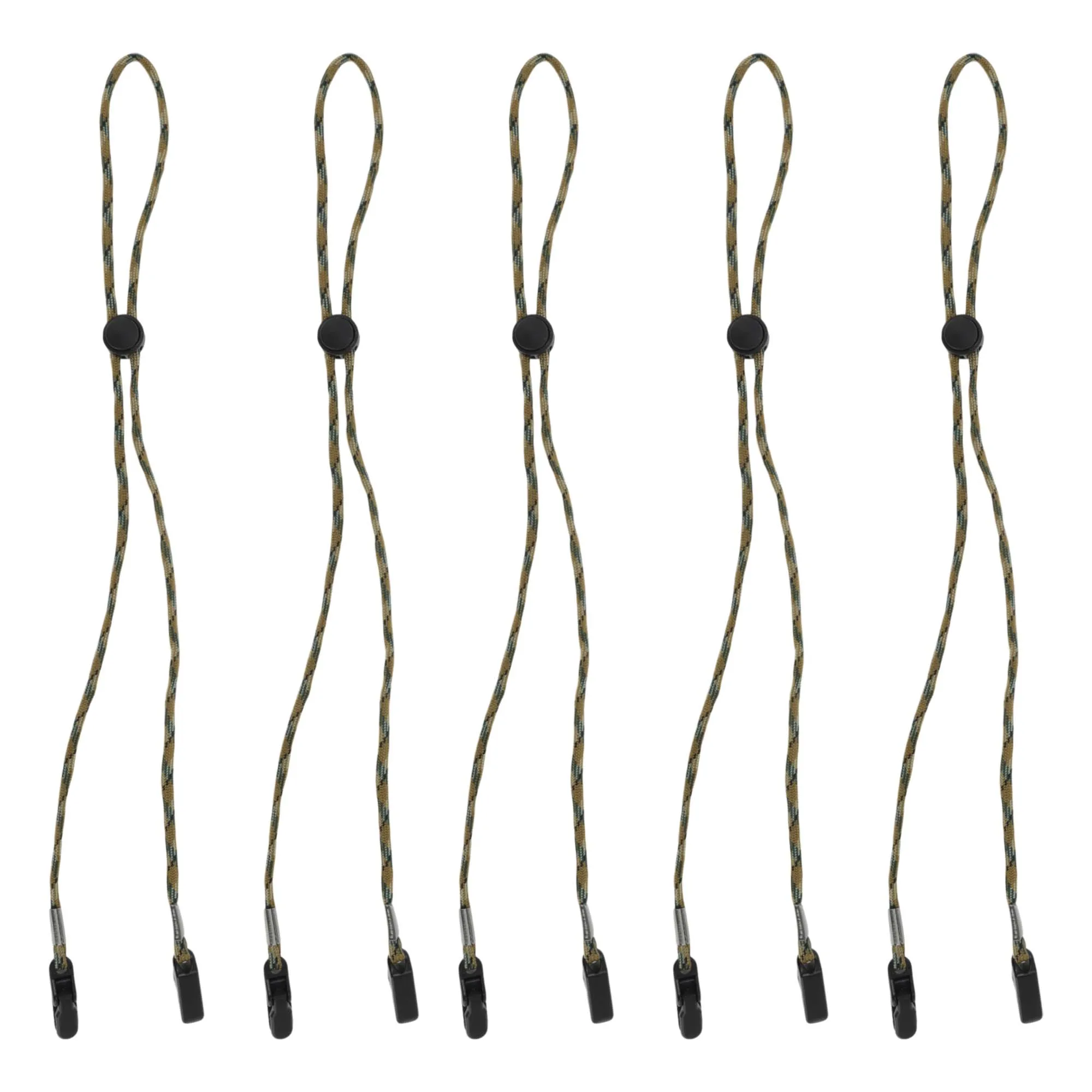 

UXCELL Hat Clip, Adjustable Chin Cord, Hat Straps for Wind, Golfing, Fishing, Boating, Brown, Yellow, 5 Pcs