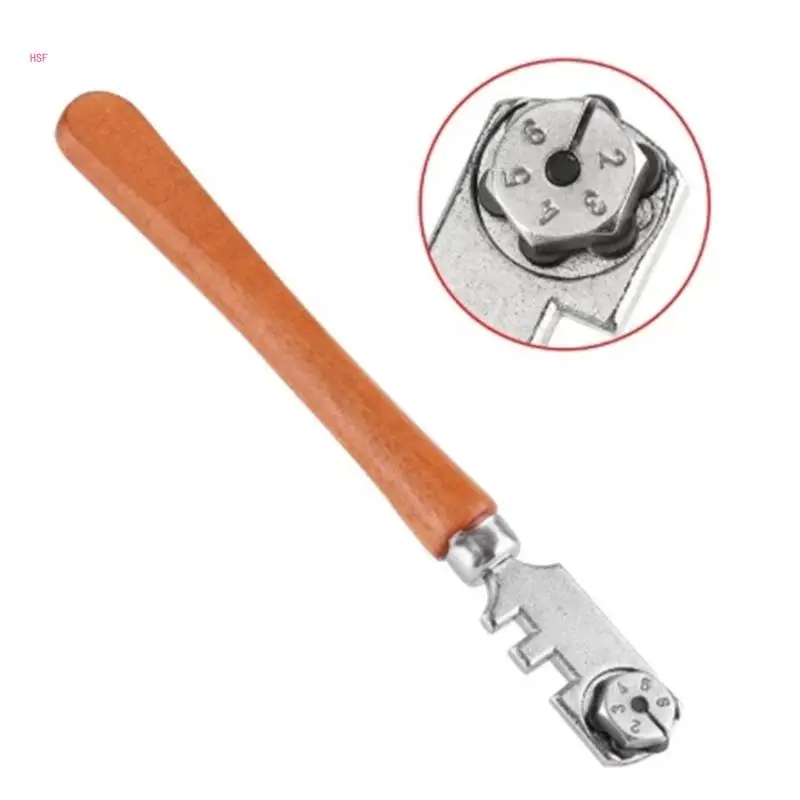 da taglio per vetro portatile a sei ruote per tagliavetro Ampiamente utilizzato nel taglio specchi vetro Piastrelle da
